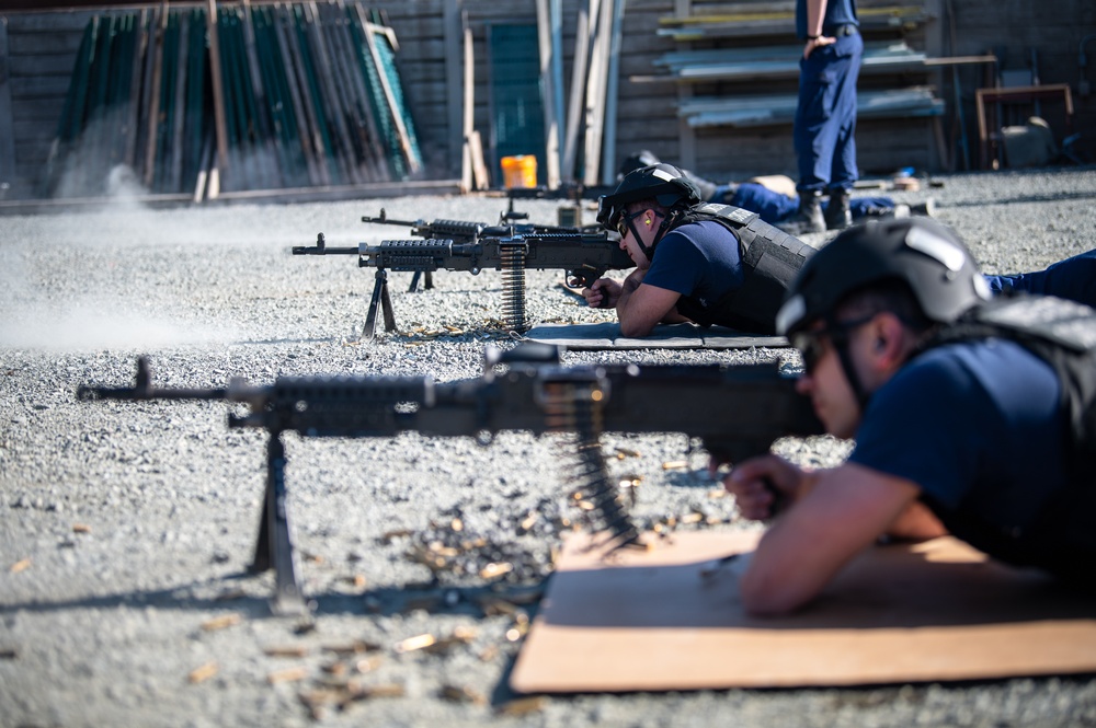 San Francisco Bay Area Coast Guard units visit the gun range