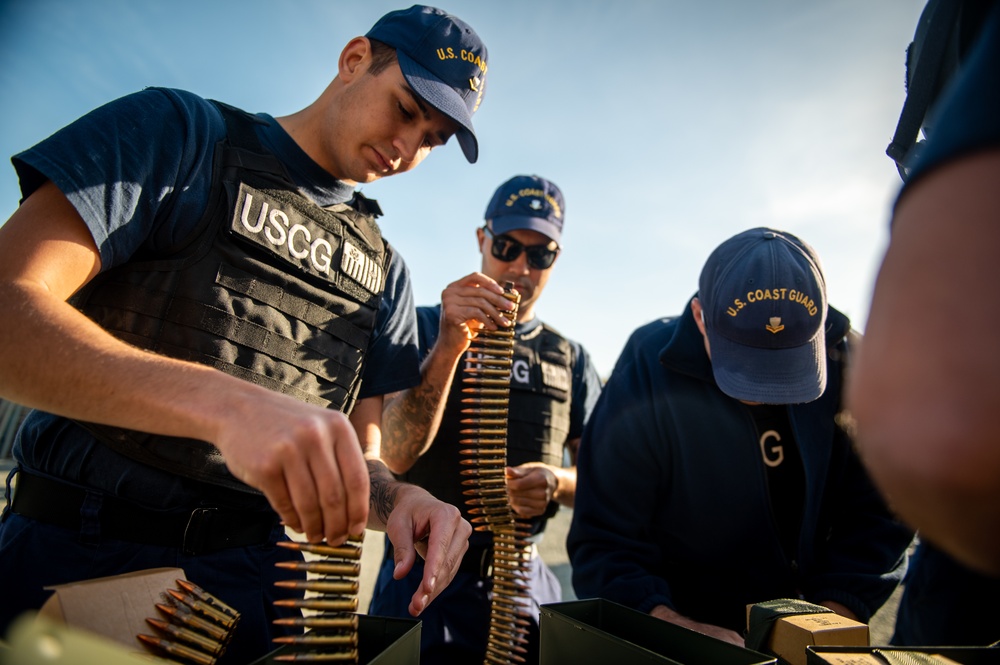 San Francisco Bay Area Coast Guard units visit the gun range