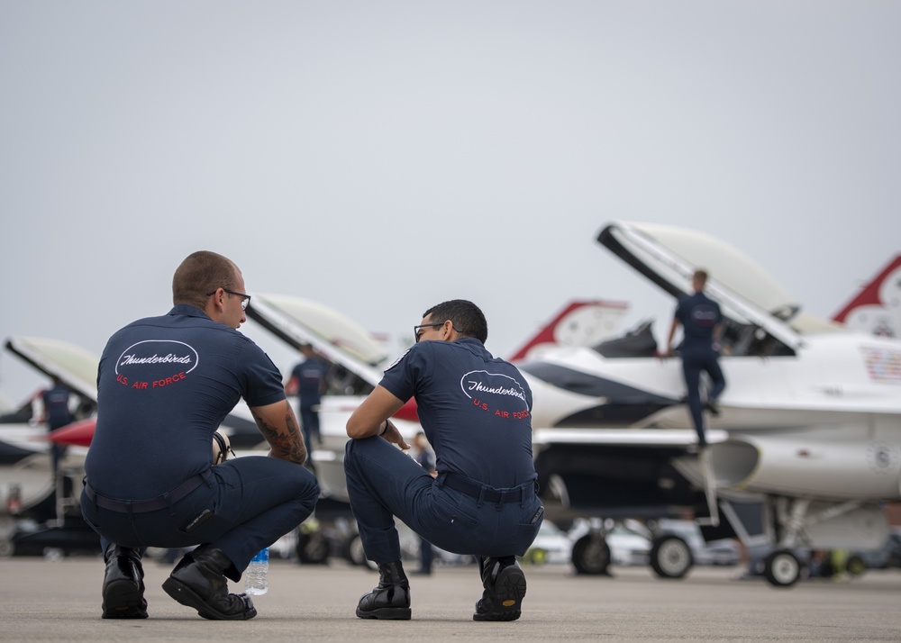 Thunderbirds roar over Michigan