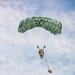 Soldier performs parachute demonstration landing for National Airborne Day