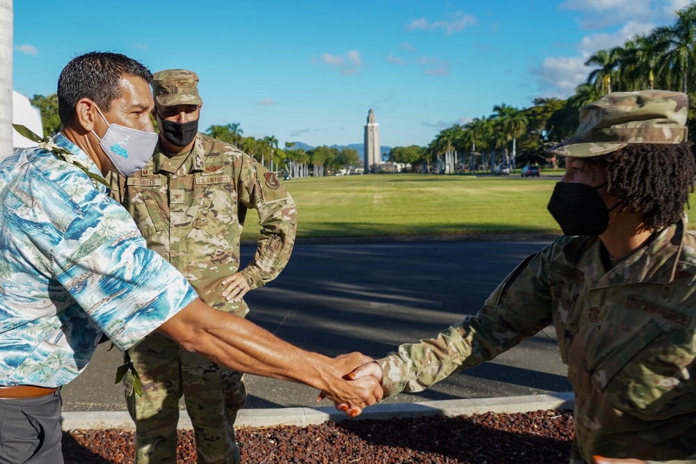 Congressman Kaiali’i Kahele visits 15th Wing