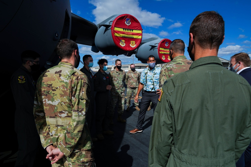 Congressman Kaiali’i Kahele visits 15th Wing