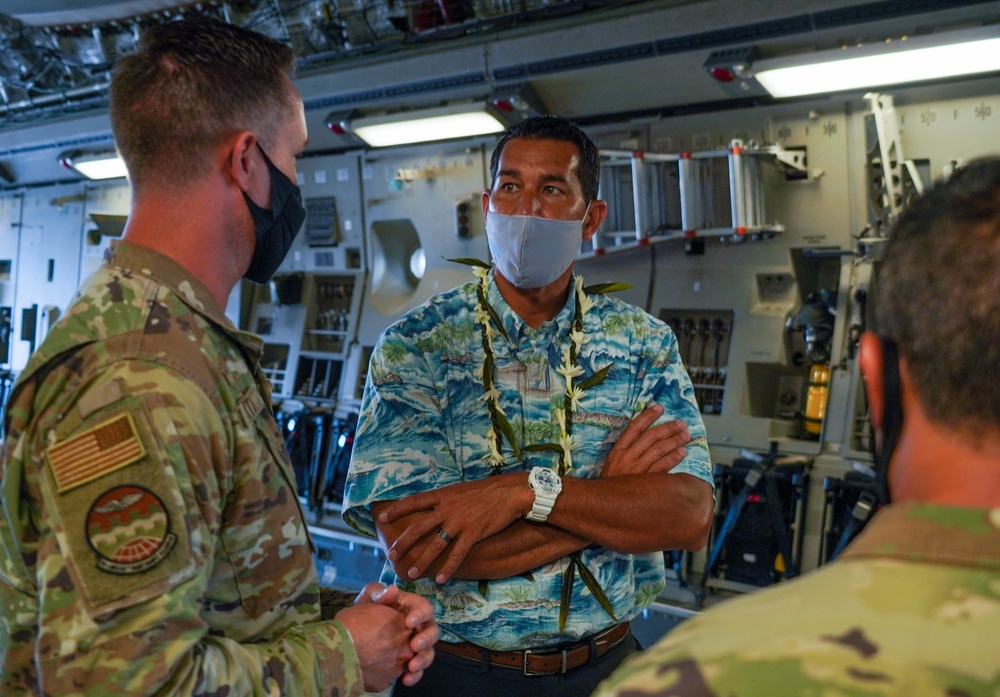 Congressman Kaiali’i Kahele visits 15th Wing