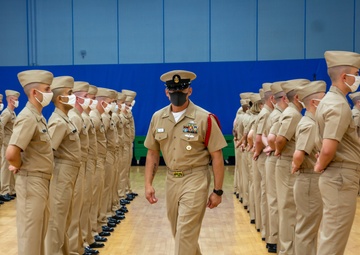 210810-N-NO485-073 NEWPORT, R.I. (Aug. 10, 2021) Sixth Week Khaki Inspection class 17-21