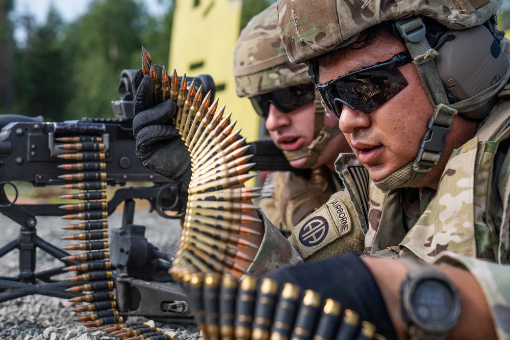 JBER paratroopers conduct M240B live fire training