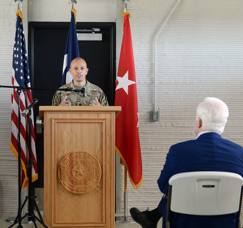 Texas Military Department collaborates on largest innovative 3D training barracks