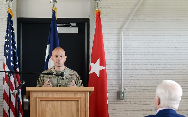 Texas Military Department collaborates on largest innovative 3D training barracks