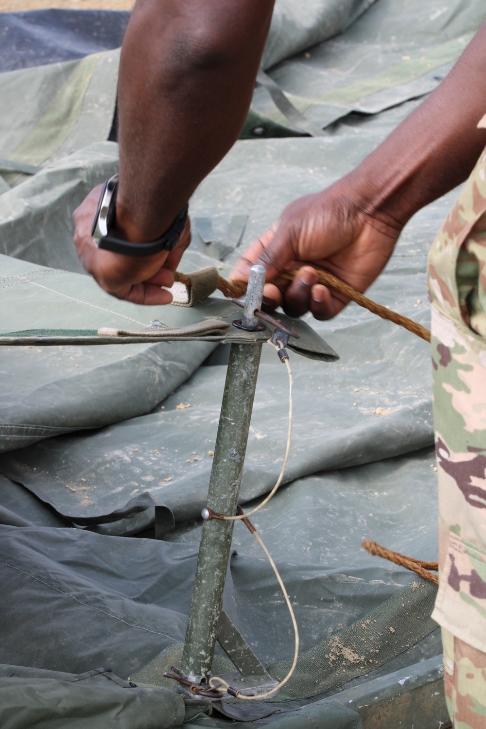 Setting up a Field Hospital