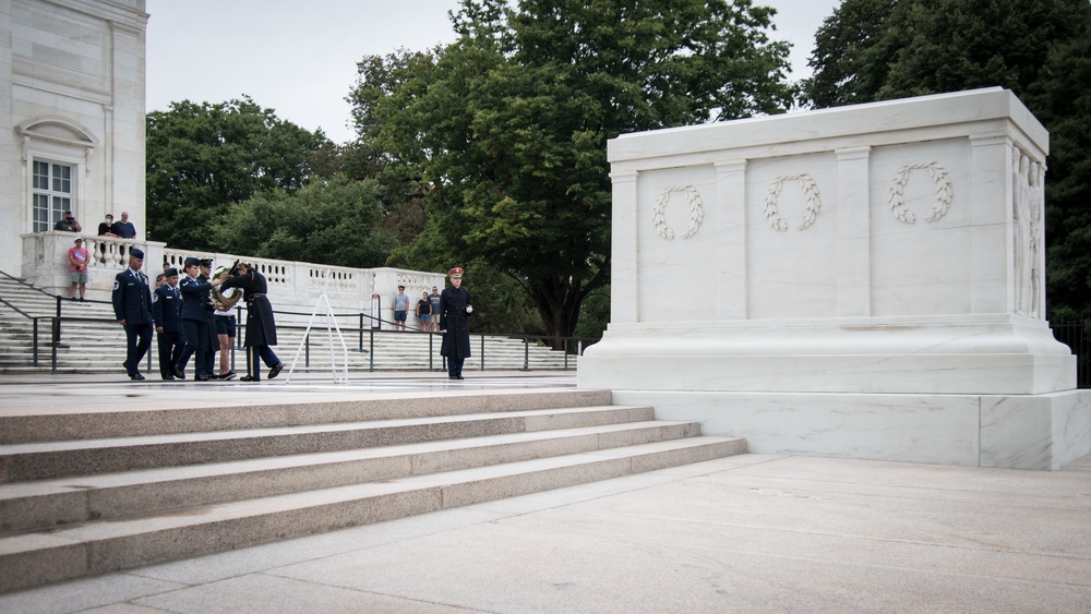 OAY Airmen participate in Arlington National Cemetery Wreath Laying Ceremony