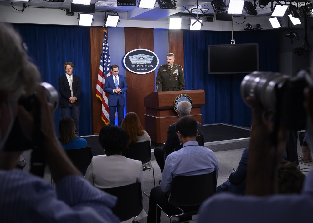 Pentagon Officials Hold Press Briefing on Afghanistan