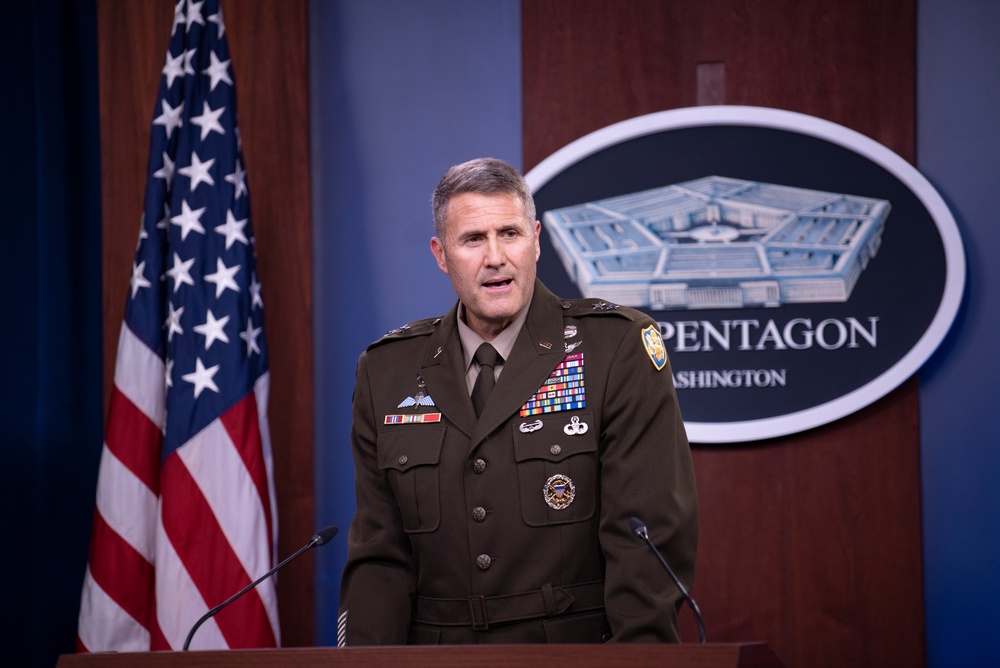 Pentagon Officials Hold Press Briefing on Afghanistan