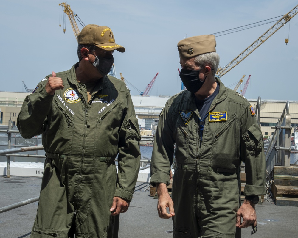 RADM Meier Visits GHWB