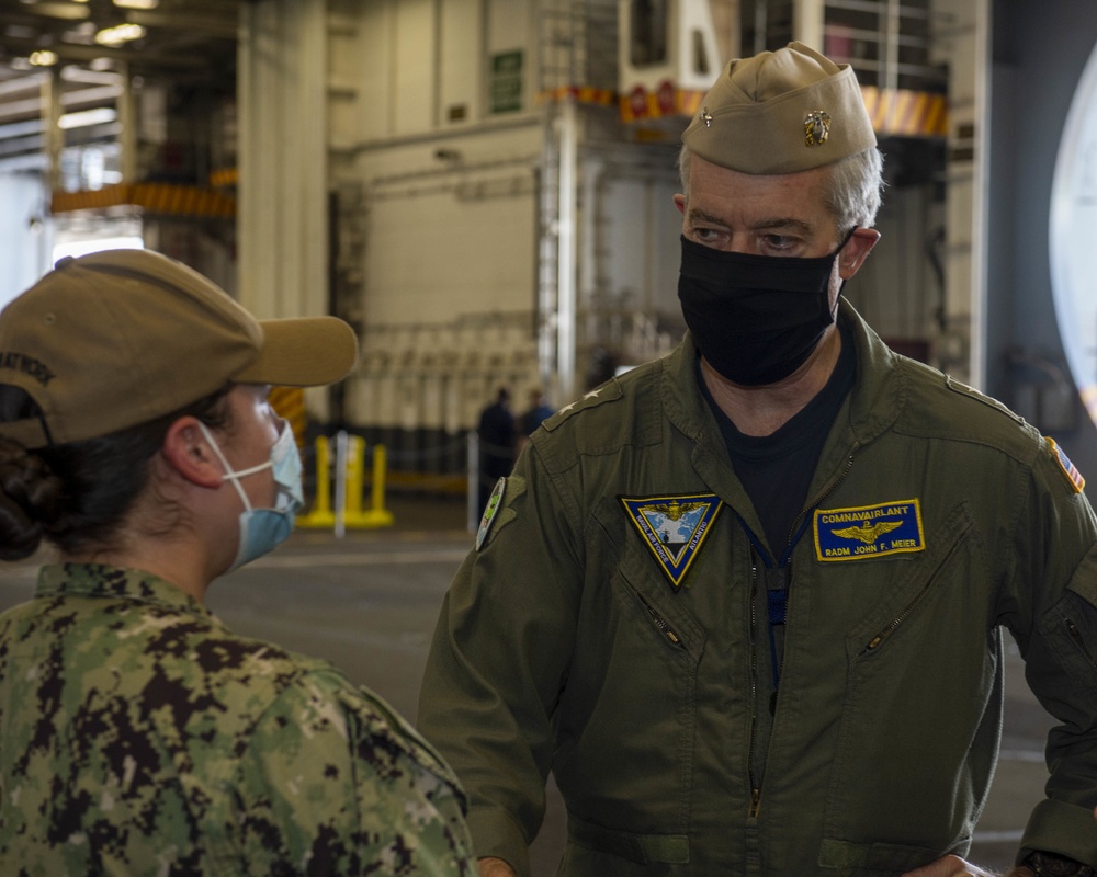 RADM Meier Visits GHWB