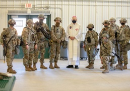 Bishop holds Mass at Fort McCoy for the Feast of Assumption