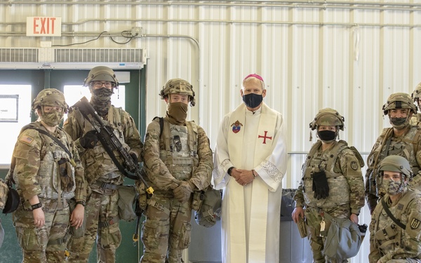 Bishop holds Mass at Fort McCoy for the Feast of Assumption