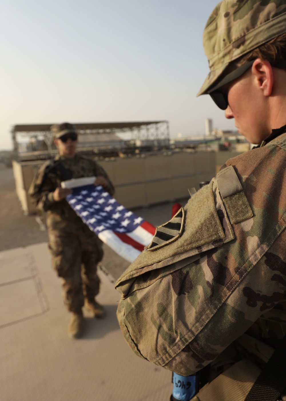 CBRN Soldier Re-enlistment Ceremony