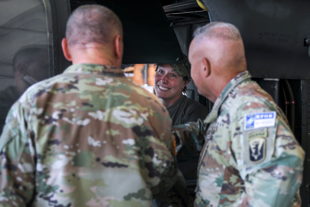 Vermont Adjutant General Visits Deployed Soldiers in Kosovo