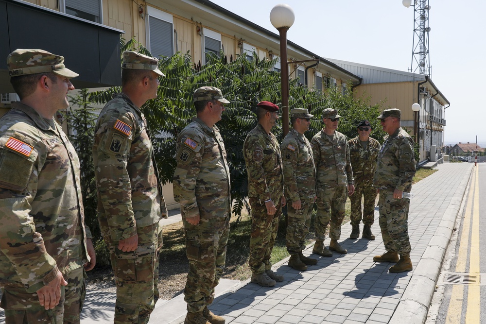 Vermont Adjutant General Visits Deployed Soldiers in Kosovo