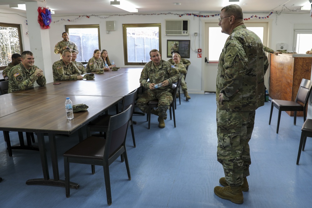 Vermont Adjutant General Visits Deployed Soldiers in Kosovo