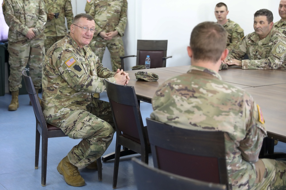 Vermont Adjutant General Visits Deployed Soldiers in Kosovo