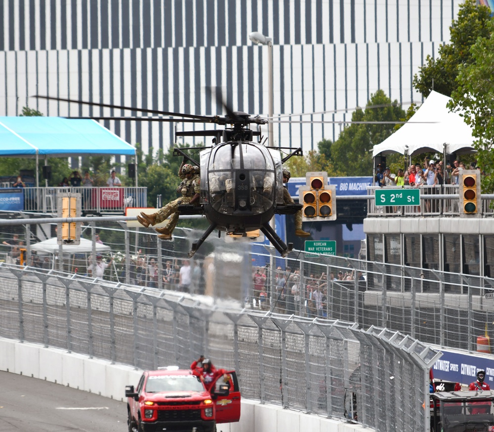 160th SOAR and the 5th SFG (A) deliver the Big Machine Grand Prix trophy