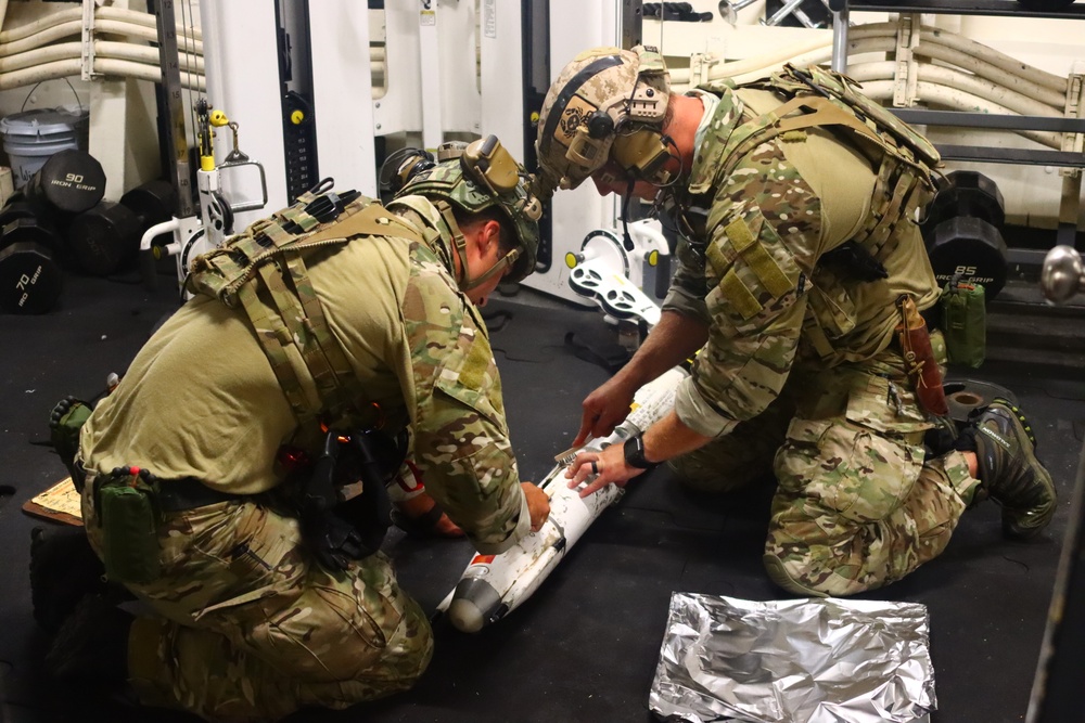 Navy EOD Conducts Battle Damage Repair Training