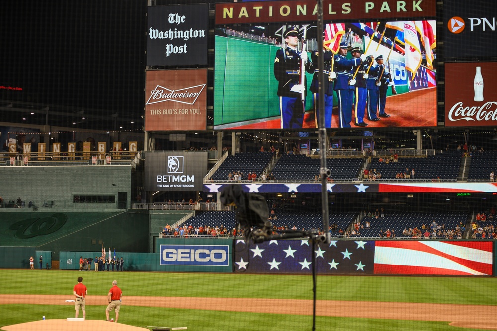 D.C. National Guard participates in Washington Nationals’ National Guard Night