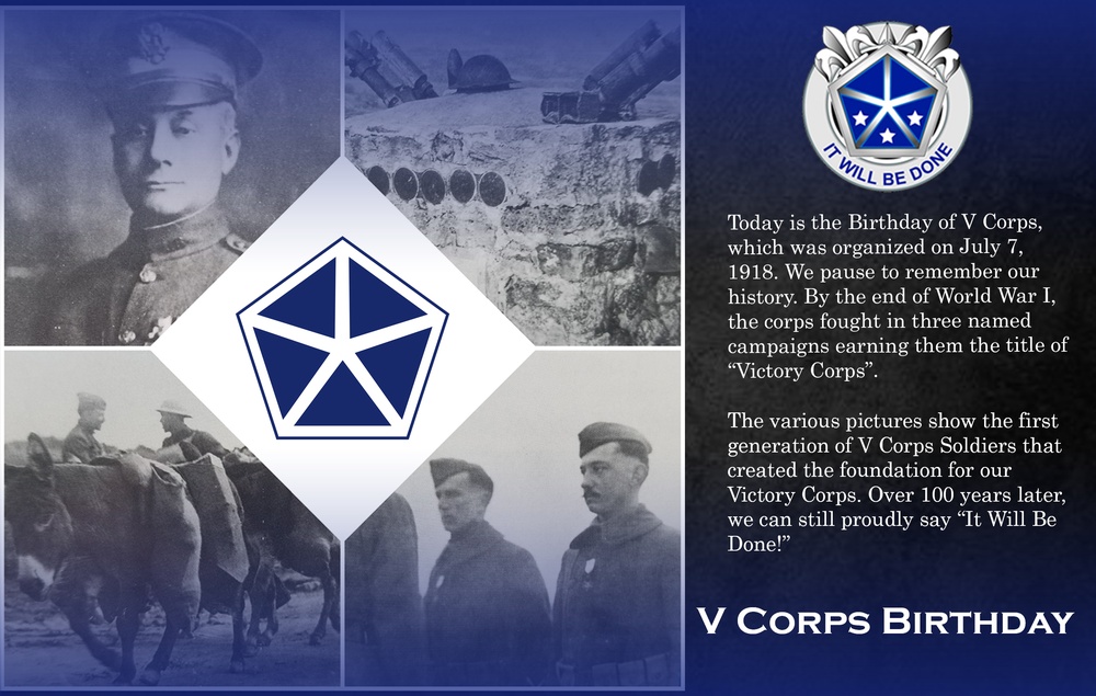 V Corps' Birthday: WWI Service