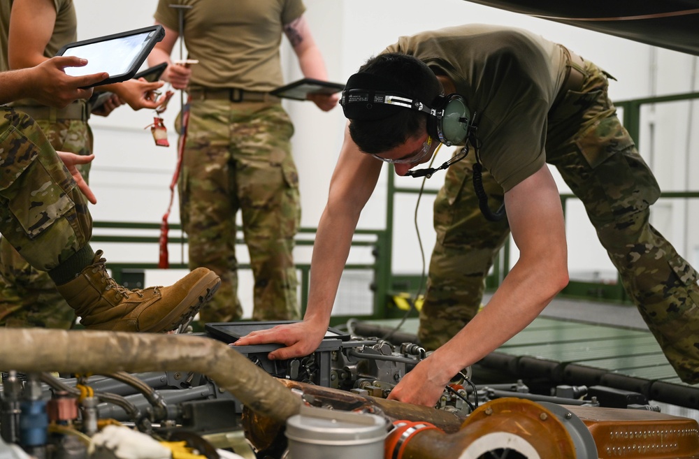 Sharpening their skills; Soldiers and Airmen learn to maintain helicopters