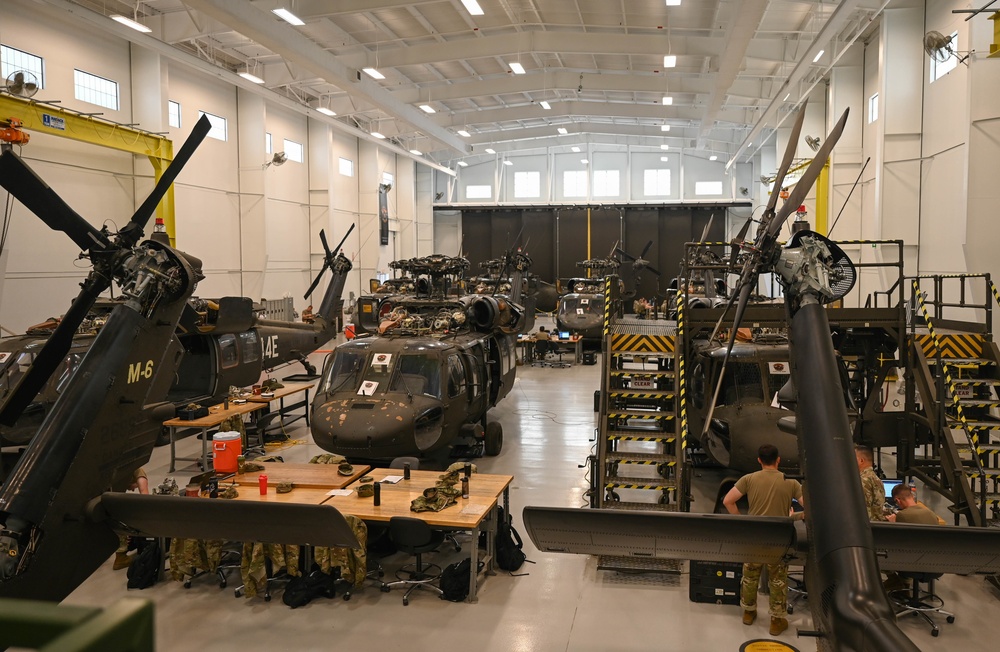 Sharpening their skills; Soldiers and Airmen learn to maintain helicopters