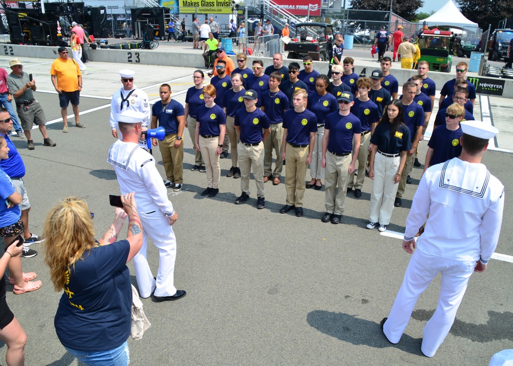 Future Sailors Enlist at NASCAR Race
