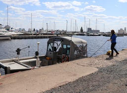 Corps of Engineers repairing its southern Vessel Yard Pier
