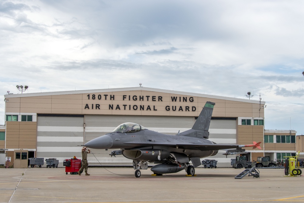 180FW Conducts Training Flights