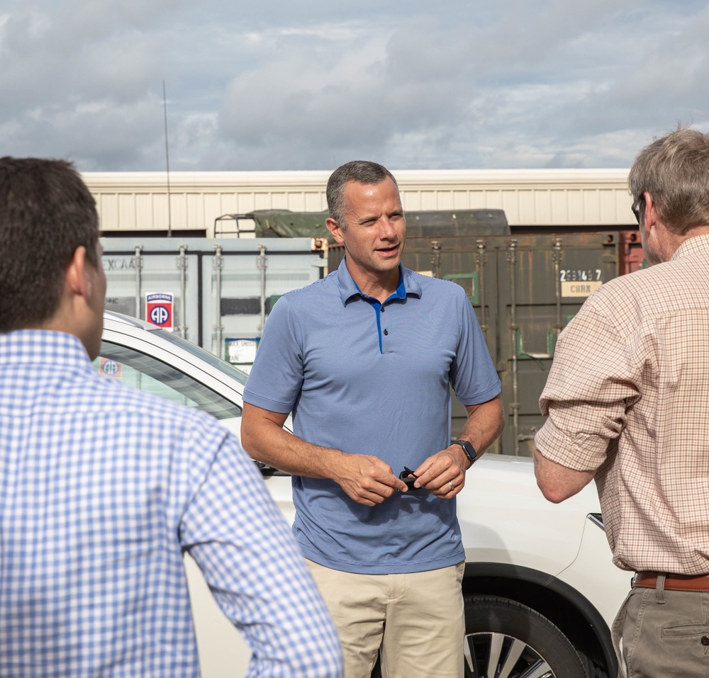 Mr. Matthew Bower of the House Appropriations Committee visits the 82nd Airborne Division