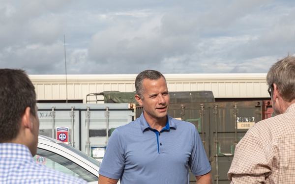 Mr. Matthew Bower of the House Appropriations Committee visits the 82nd Airborne Division