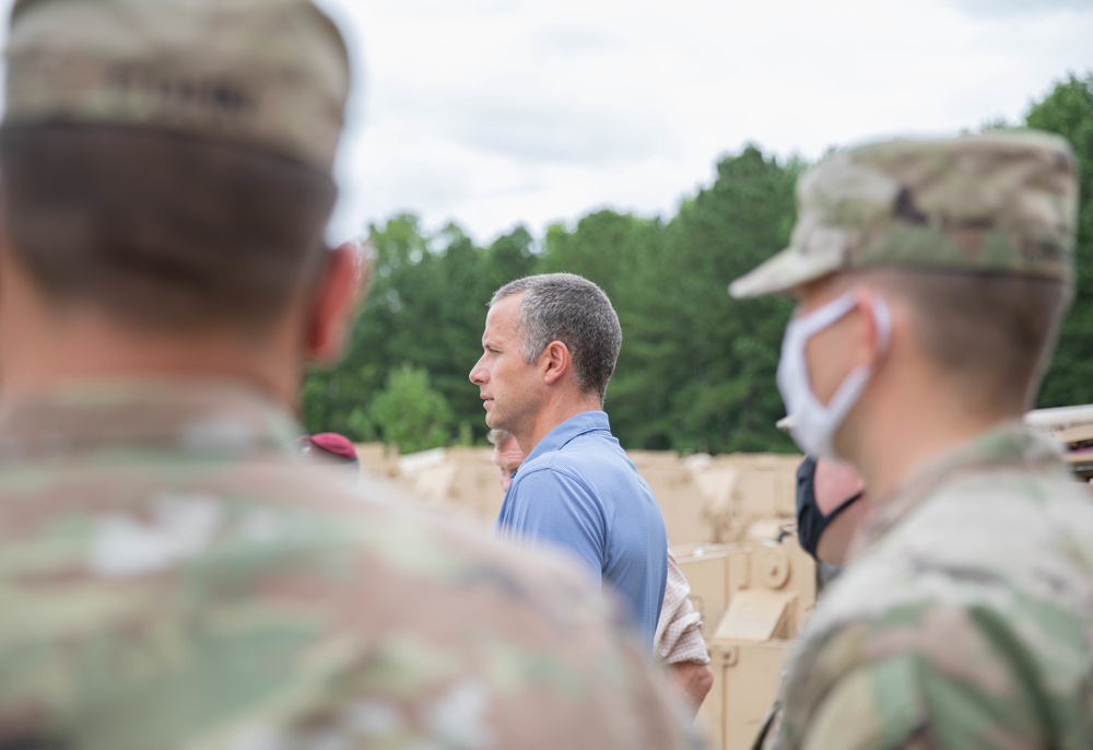 Mr. Matthew Bower of the House Appropriations Committee visits the 82nd Airborne Division