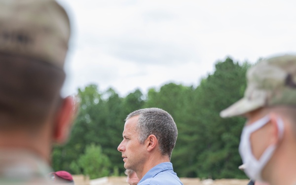 Mr. Matthew Bower of the House Appropriations Committee visits the 82nd Airborne Division