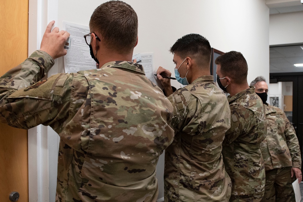 23rd MDG hosts mass vaccine line