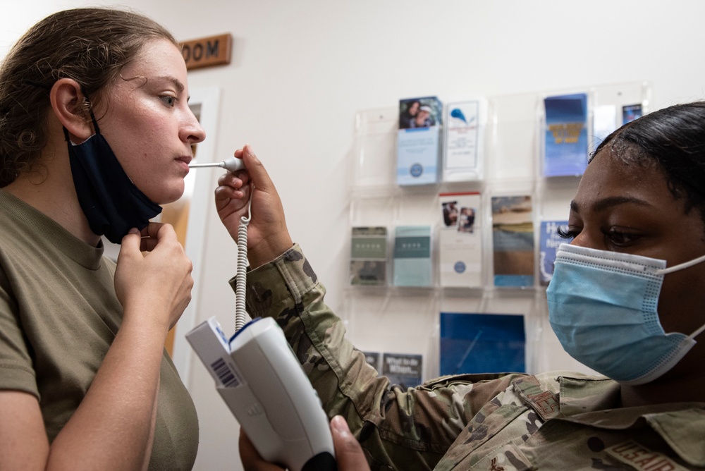 23rd MDG hosts mass vaccine line