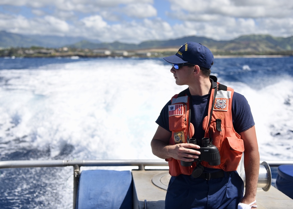 Coast Guard Station Kauai crew conduct training