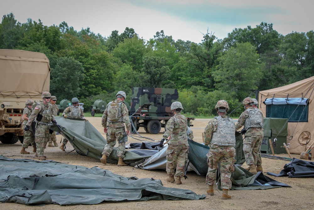 348th Field Hospital Setup