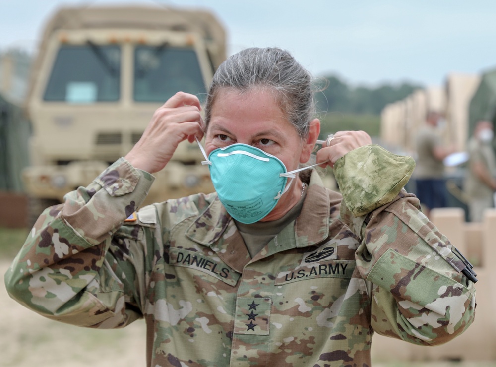 Lt. Gen Jody Daniels Fort McCoy Visit August 2021