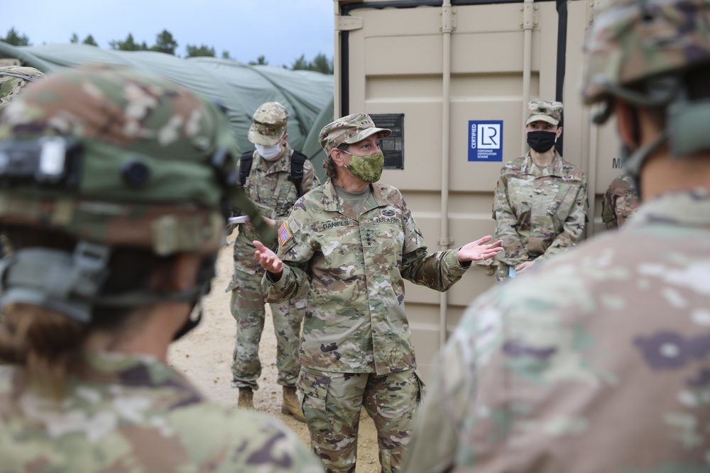 Lt. Gen. Jody Daniels Fort McCoy Visit August 2021