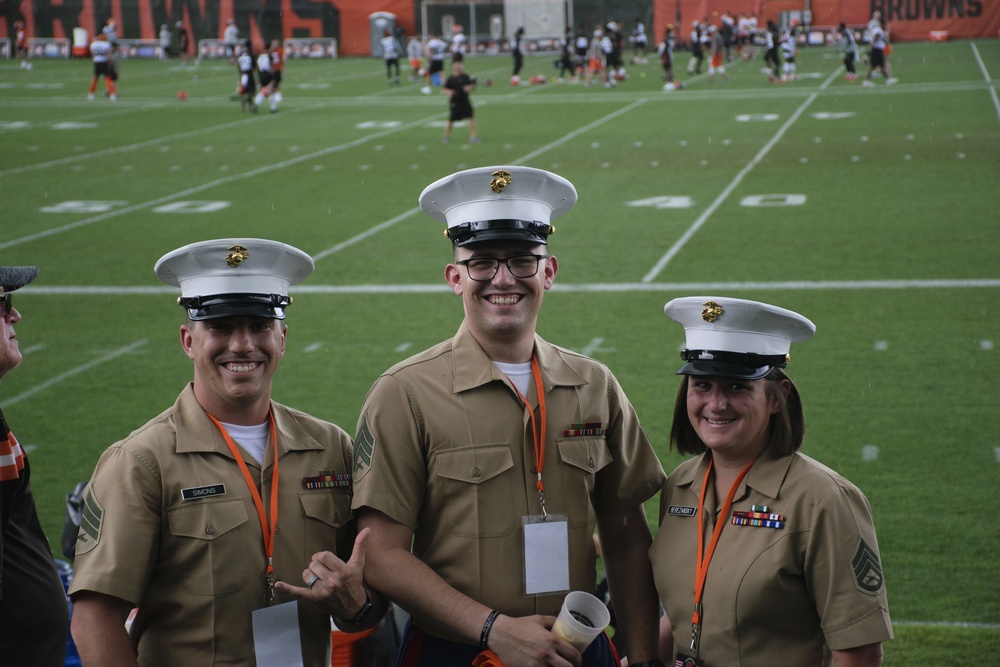 RS Cleveland Marines attend Browns Training Camp