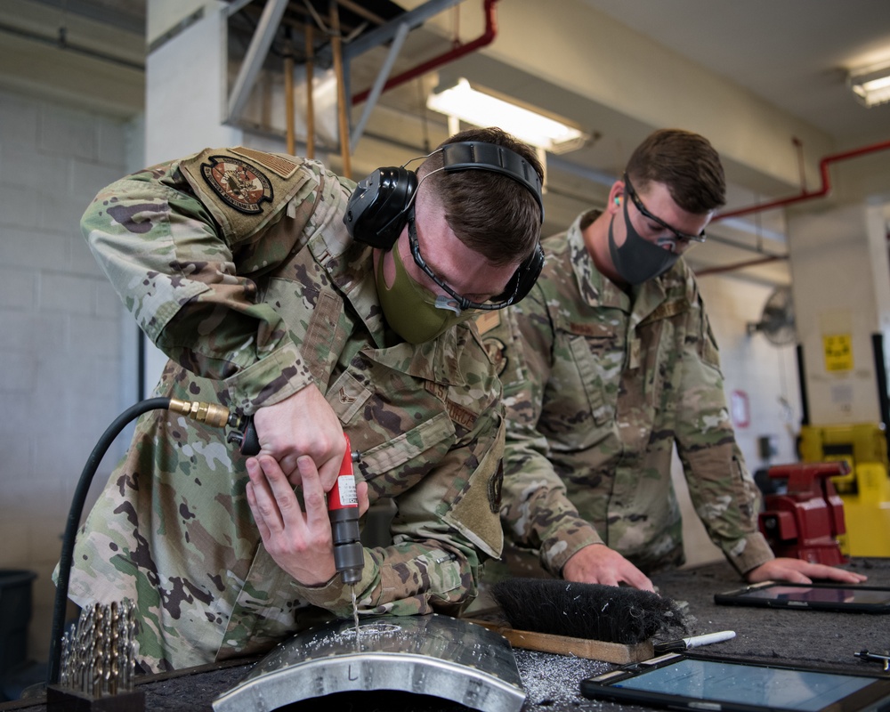 Aircraft structural maintenance specialists reinforce Kadena's airpower