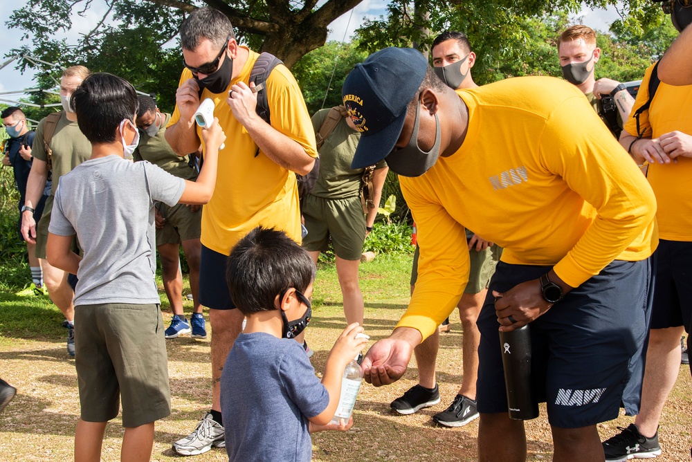 USS America Volunteers at Island Girl Power