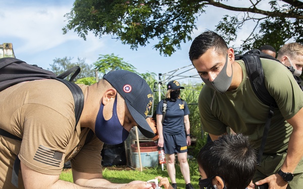USS America Volunteers at Island Girl Power