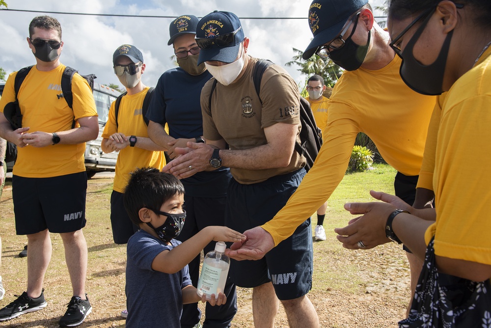 USS America Volunteers at Island Girl Power