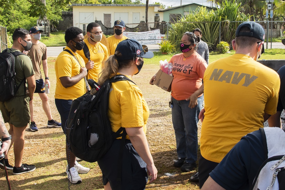 USS America Volunteers at Island Girl Power