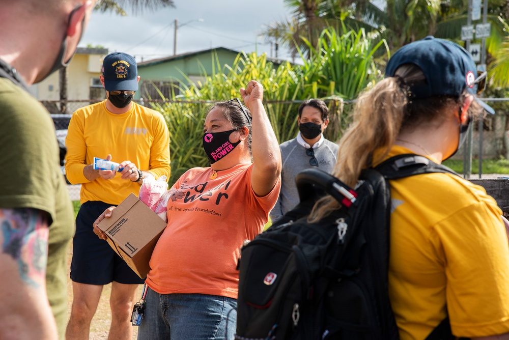 USS America Volunteers at Island Girl Power